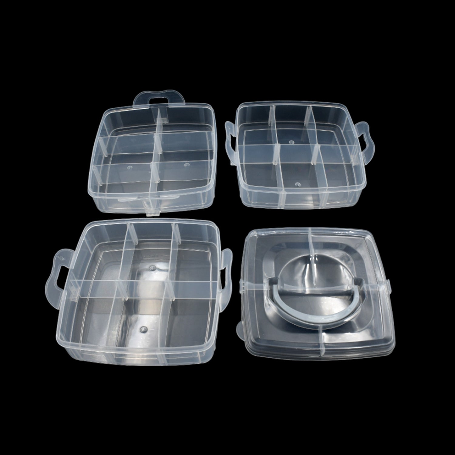 7984 18 Grid 3 layer box Clear Plastic Organizer Jewelry Storage Box with Adjustable Dividers, Transparent Organizer Box for Earring Fishing Hooks (18 Grids Plastic Storage Box) 7984 18 Grid 3 layer box Clear Plastic Organizer Jewelry Storage Box with Adjustable Dividers, Transparent Organizer Box for Earring Fishing Hooks (18 Grids Plastic Storage Box)